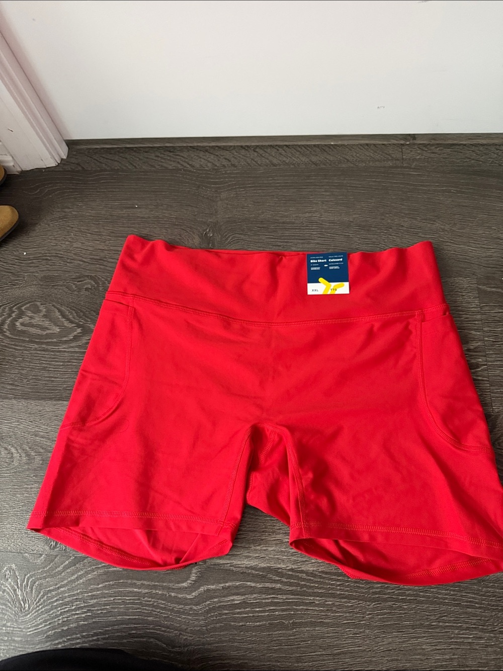 Old Navy Red High Waisted Women’s Athletic Shorts with Side Pockets